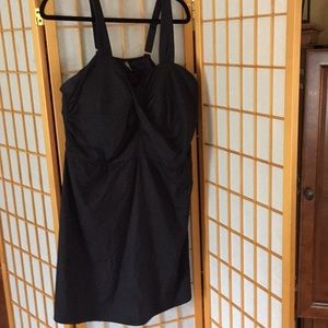 Lands End Swim skirt top 24w DDD cup